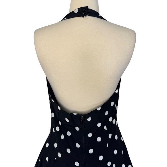 RAMPAGE Vintage Retro 50s 60s Pinup Girl Polka Dot Ruffled Tulle Mini Dress 11 - Picture 9 of 12